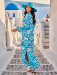 Load image into Gallery viewer, Caftan Long Bohème BAROCCO – Viscose Effet Soie | Imprimé Baroque | Resort Été