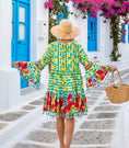 Load image into Gallery viewer, Robe MIA – Imprimé Citrons & Paillettes | Bohème Chic | Antica Sartoria