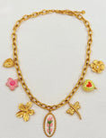 Cargar la imagen en la vista de la galería, Collier GERMAINE doré à Breloques 🩷✨