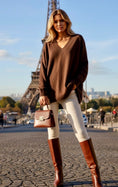 Cargar la imagen en la vista de la galería, Pull fluide léger effet cachemire oversize ASHLEY