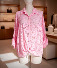 Charger l'image dans la visionneuse de la galerie, Chemise rose dentelle GIGI