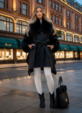 Cargar la imagen en la vista de la galería, Manteau cape fausse fourrure MARLY –