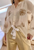 Cargar la imagen en la vista de la galería, Blouse coton brodée PALM