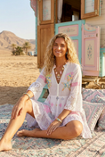 Load image into Gallery viewer, Robe Bohème MARIA ✨ Coton, Sequins & Broderies 🌸⭐