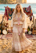 Load image into Gallery viewer, Collier Double Rang Coquillages & Turquoise OCEANA | Style Bohème Ethnique
