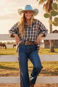 Charger l'image dans la visionneuse de la galerie, Chemise à Carreaux RANCH ♥️– Style Western Bohème