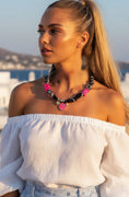 Load image into Gallery viewer, BRAZIL black bandana necklace