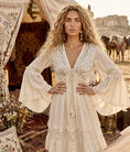 Load image into Gallery viewer, Robe Longue Bohème SORAYA | Sequins & Broderies Ivoire