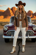 Cargar la imagen en la vista de la galería, Veste LUCKY – Veste Western Femme Chocolat | Style Army