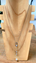 Load image into Gallery viewer, LORINE silver pearl pendant necklace