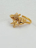 Load image into Gallery viewer, Bague Étoile de Mer & Tortue Brillants NINA | Ajustable Dorée✨💫