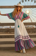 Load image into Gallery viewer, Robe longue bohème LAURENA - coupe 🦋 manches papillon
