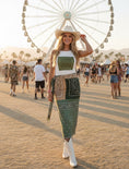 Load image into Gallery viewer, Ensemble LORENZA 🌿 Top Blanc & Jupe Paréo Bandana Kaki