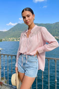 Cargar la imagen en la vista de la galería, Blouse brodée OCÉANE