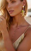 Charger l'image dans la visionneuse de la galerie, Collier Goutte d'Eau CHLOÉ – Perles Multicolores & Doré Bohème♥️✨