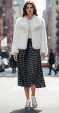 Charger l'image dans la visionneuse de la galerie, Veste fausse fourrure blanche SNOW