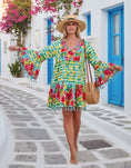 Load image into Gallery viewer, Robe MIA – Imprimé Citrons & Paillettes | Bohème Chic | Antica Sartoria