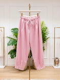 Load image into Gallery viewer, Pantalon rose et dentelle LOUNA