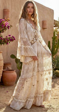 Charger l'image dans la visionneuse de la galerie, Robe Longue Bohème Gipsy | Broderies & Pompons Boho