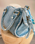 Charger l'image dans la visionneuse de la galerie, Sac medium jean used NEW YORK