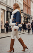 Load image into Gallery viewer, Blouson Jean & Fausse Fourrure – British Style | Lilirose Cannes