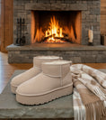 Load image into Gallery viewer, MOON beige fur-lined boots