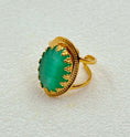 Load image into Gallery viewer, Bague pierre verte BOSTON💚
