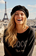 Cargar la imagen en la vista de la galería, Sweat COCO Mon Amour Pailleté ✨ Noir ou Beige