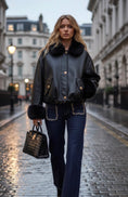 Cargar la imagen en la vista de la galería, Blouson Effet Cuir & Fausse Fourrure VALENTINA