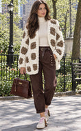 Load image into Gallery viewer, Gilet WINTER en maille chenille crème & taupe