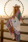 Load image into Gallery viewer, Robe longue bohème LAURENA - coupe 🦋 manches papillon