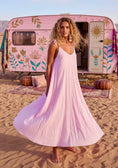 Charger l'image dans la visionneuse de la galerie, 🌸 Robe Longue Rose Bohème SWANNY | Coton Fluide & Bretelles à Nouer 🌿