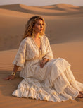 Load image into Gallery viewer, Robe Longue Bohème LORELEI — Volants & Dentelle Gypsy