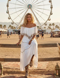Charger l'image dans la visionneuse de la galerie, MILA ✨ Robe Longue Blanche Bohème | Esprit Gipsy 🌙