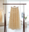 Cargar la imagen en la vista de la galería, Jupe tulle à volants KOURTNEY