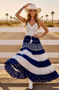 Load image into Gallery viewer, Robe TEXAS 🌵 Boho Chic Jean & Broderies Perles Dorées
