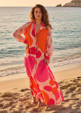 Charger l'image dans la visionneuse de la galerie, Robe Kimono Longue BALI | Imprimé Bohème Fluide | 100% Viscose