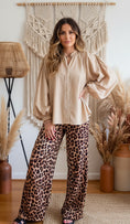 Load image into Gallery viewer, ORLANA beige cotton voile blouse