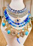 Charger l'image dans la visionneuse de la galerie, Collier Multi rang bleu SANTORINI