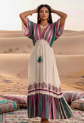 Cargar la imagen en la vista de la galería, Robe longue bohème LAURENA - coupe 🦋 manches papillon