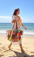 Load image into Gallery viewer, NATY pom pom and lace poncho