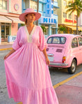 Load image into Gallery viewer, ROSA – Robe Longue Rose Bohème 🌸👗