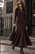 Cargar la imagen en la vista de la galería, Robe Longue chic Chocolat KEYTON