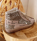Load image into Gallery viewer, SHINE High Top Silver Glitter Sneakers