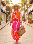 Charger l'image dans la visionneuse de la galerie, Robe Kimono Longue BALI | Imprimé Bohème Fluide | 100% Viscose