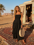 Cargar la imagen en la vista de la galería, Robe longue Bohème Shana🌸| Volants Coton Gypsy