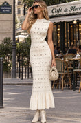 Load image into Gallery viewer, Robe Longue sirène SANDRA Clous argents