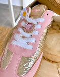Charger l'image dans la visionneuse de la galerie, Baskets rose/or strass VALENTINA