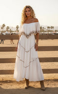 Cargar la imagen en la vista de la galería, MILA ✨ Robe Longue Blanche Bohème | Esprit Gipsy 🌙