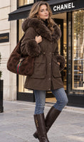 Load image into Gallery viewer, STEPHAN – Parka femme capuche fausse fourrure